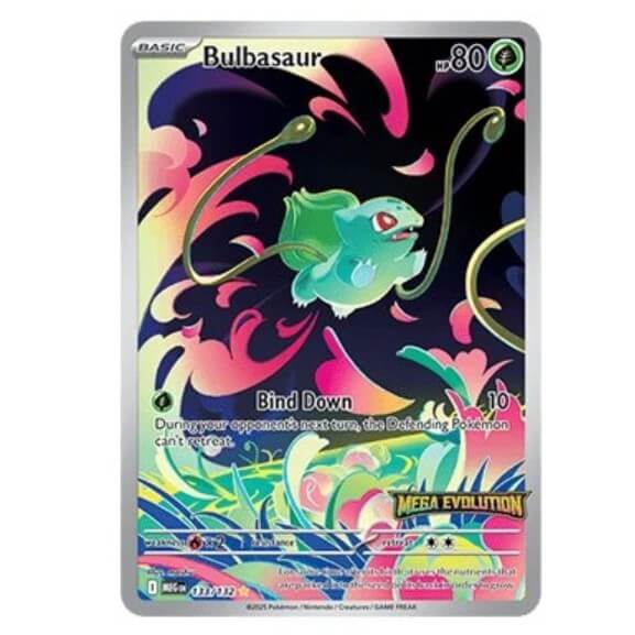 Pokémon karta Bulbasaur z Enhanced booster boxu Mega Evolution
