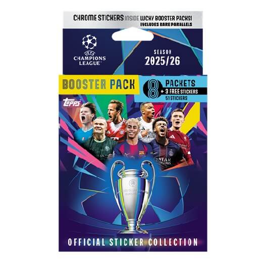 Fotbalové samolepky Topps Champions League 2026 Eco Pack 