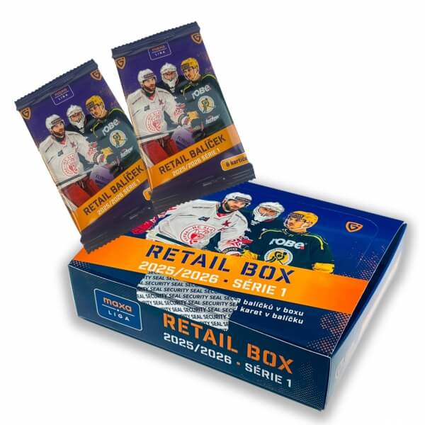 Hokejové karty Maxa liga 2025-2026 Serie 1 Retail balíček
