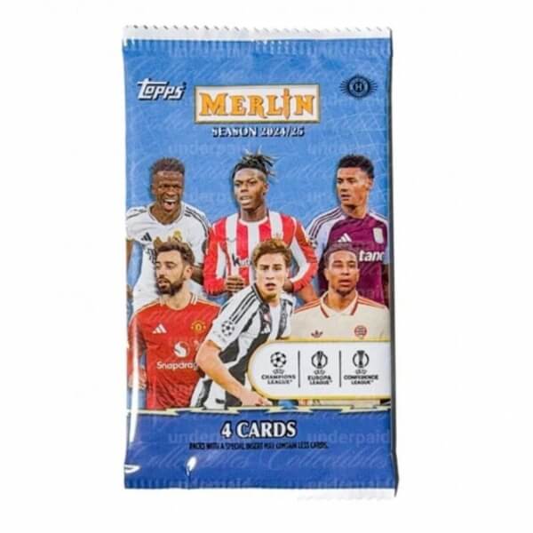 Fotbalové karty Topps 2024/2025 Merlin UEFA Hobby Balíček