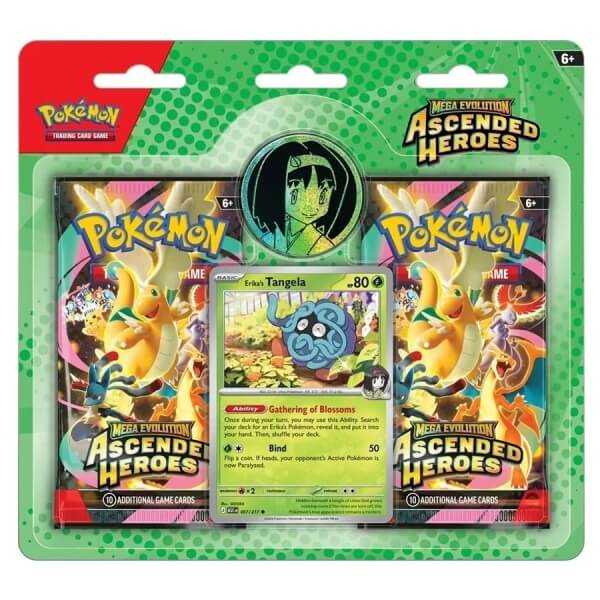 Pokémon Ascended Heroes 2 Pack Blister - Erika Tangela