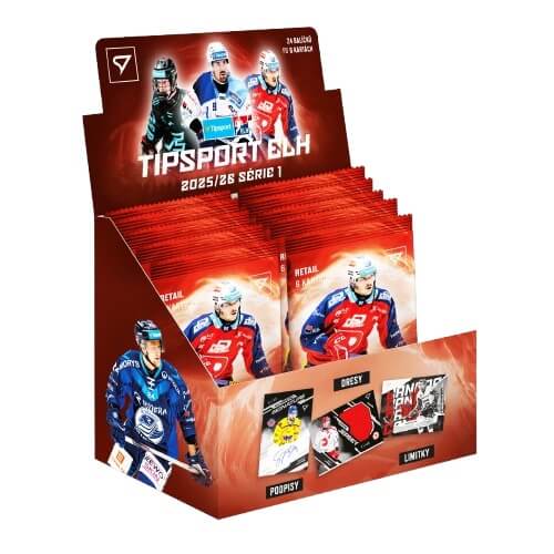 Hokejové karty Tipsport ELH 25/26 Retail box 1. série