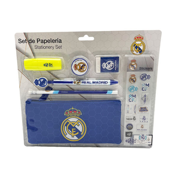 Real Madrid - školní set s penálem a samolepkami