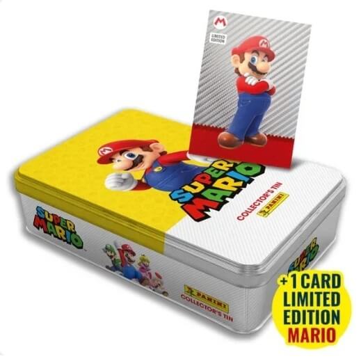 Super Mario 2 Slim Tin Box plechovka se samolepkami - žlutá