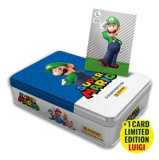 Super Mario 2 Slim Tin Box plechovka se samolepkami - modrá