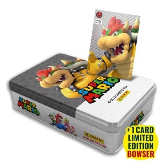 Super Mario 2 Slim Tin Box plechovka se samolepkami - hnědá
