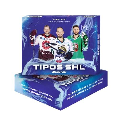 Hokejové karty Tipos SHL 2025-2026 Hobby box