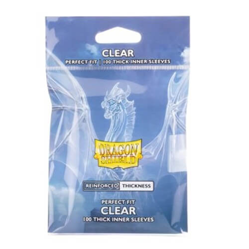 Obaly na karty Dragon Shield - Perfect Fit Thick Clear Sleeves - 100 ks