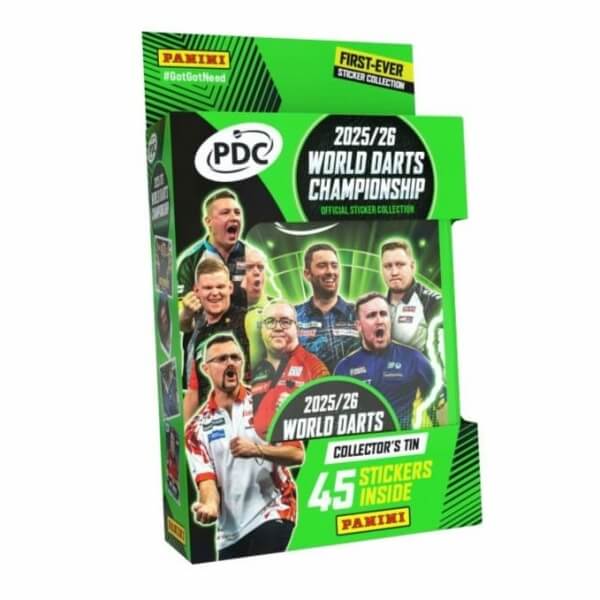 2025/26 PDC World Darts Championship - Plechovka se samolepkami