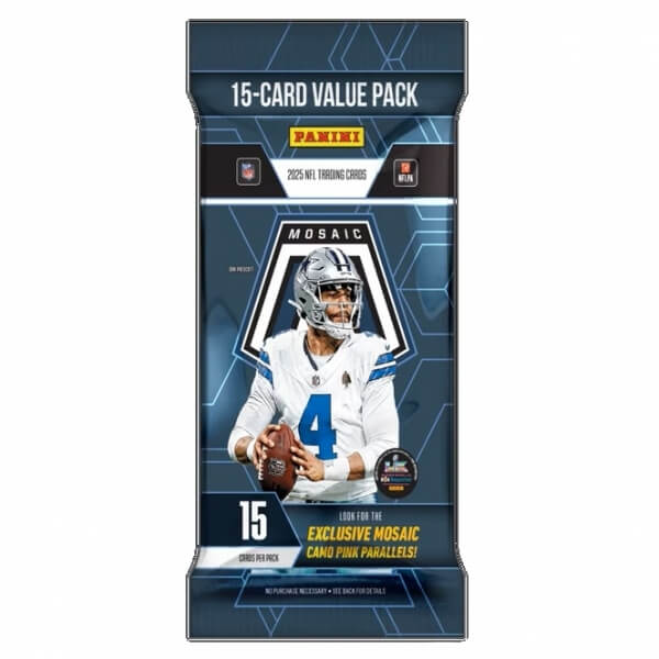 2025 Panini Mosaic NFL Football Fat Pack - karty amerického fotbalu