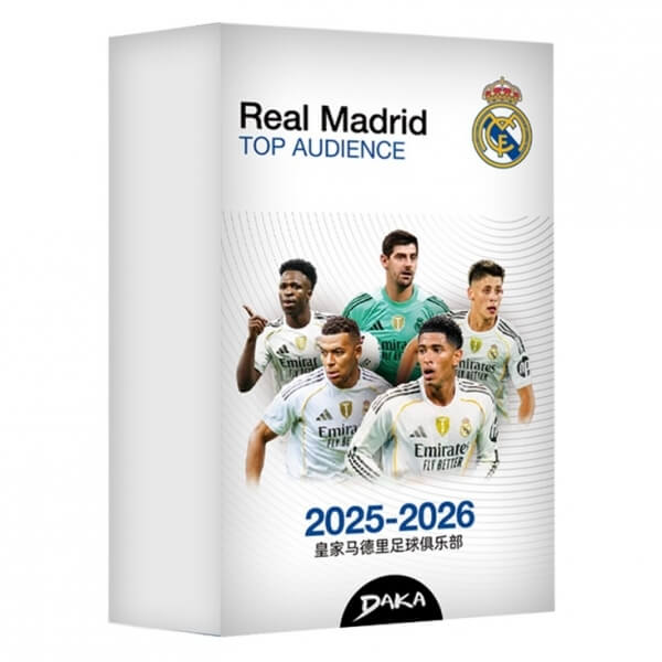 2025-26 Daka Top Audience Real Madrid Box - fotbalové karty