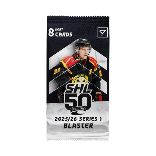2025-2026 Svenska hockeyligan SHL 1. série Blaster balíček - hokejové kartičky