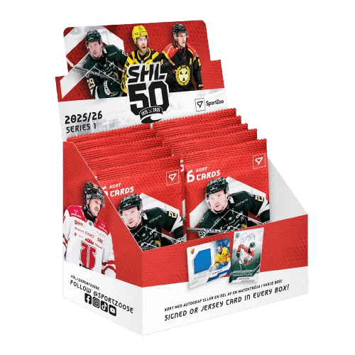 2025-2026 Svenska hockeyligan SHL 1. série Retail box - hokejové kartičky