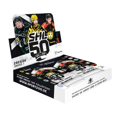2025-2026 Svenska hockeyligan SHL 1. série Blaster box - hokejové kartičky