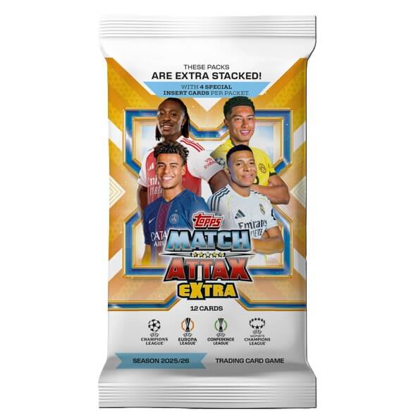 2025-2026 Topps Match Attax Extra Booster balíček