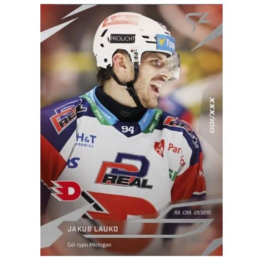 Hokejová karta Live Tipsport 2025-2026 - L-04 Jakub Lauko