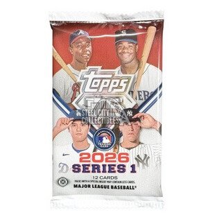 2026 Topps Series 1 Baseball Hobby balíček - sběratelské karty MLB
