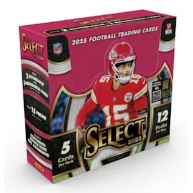 2025 Panini Select Football NFL Hobby Box - karty amerického fotbalu