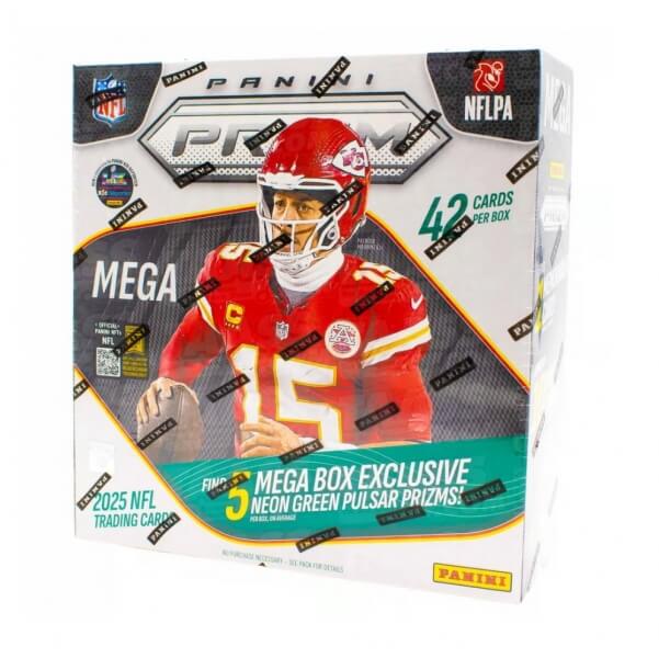 2025 Panini Prizm NFL Football Mega Box - karty amerického fotbalu