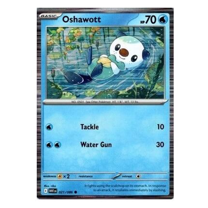 Pokémon promo karta Oshawott z Poster Collection Black and White