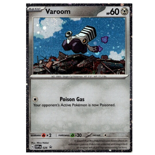 Pokémon promo karta Varoom z 3-packu Paldea Evolved