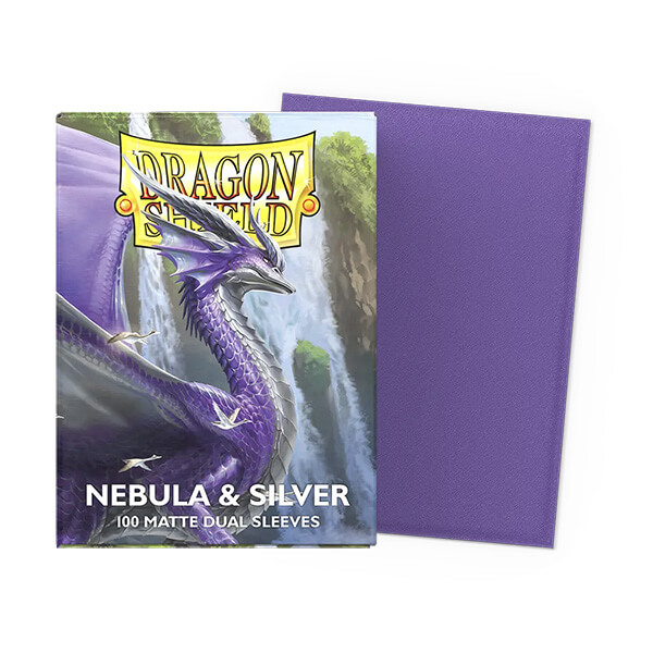 Obaly na karty Dragon Shield Matte Dual Sleeves - Nebula and Silver - 100 ks