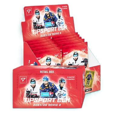 Hokejové karty Tipsport ELH 25/26 Retail Box 2. série