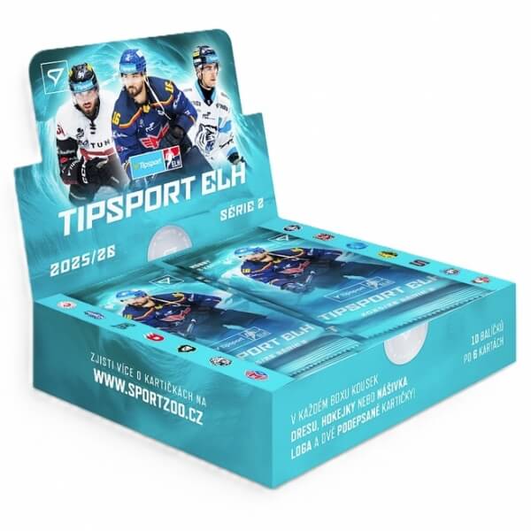 Hokejové karty Tipsport ELH 25/26 Hobby Box 2. série