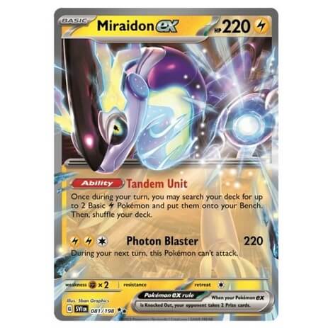 Pokémon karta Miraidon ex z League battle Decku