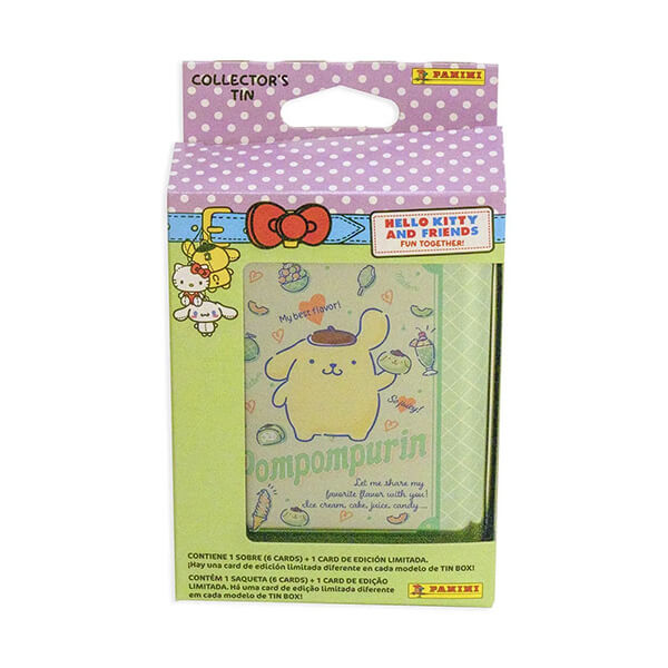 Sběratelské karty Hello Kitty - plechovka s kartami - Pompompurin