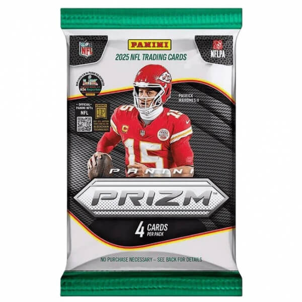 2025 Panini Prizm NFL Football Retail Balíček - karty amerického fotbalu