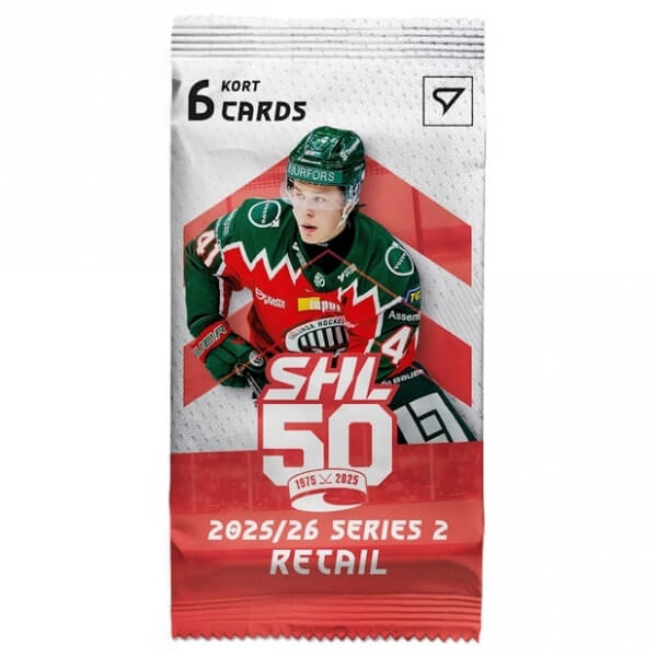 2025-2026 Svenska hockeyligan SHL 2. série Retail balíček - hokejové kartičky