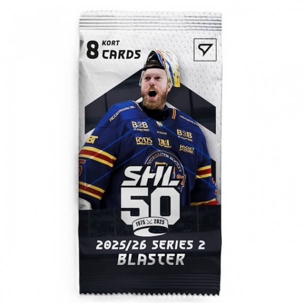2025-2026 Svenska hockeyligan SHL 2. série Blaster balíček - hokejové kartičky