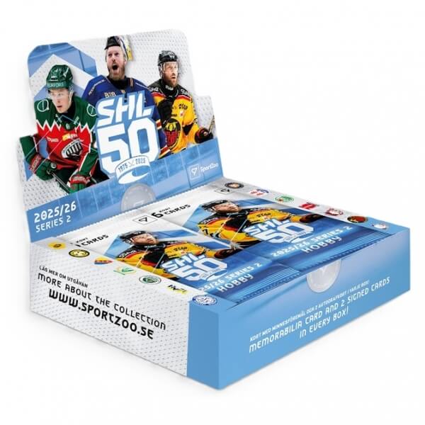 2025-2026 Svenska hockeyligan SHL 2. série Hobby Box - hokejové kartičky