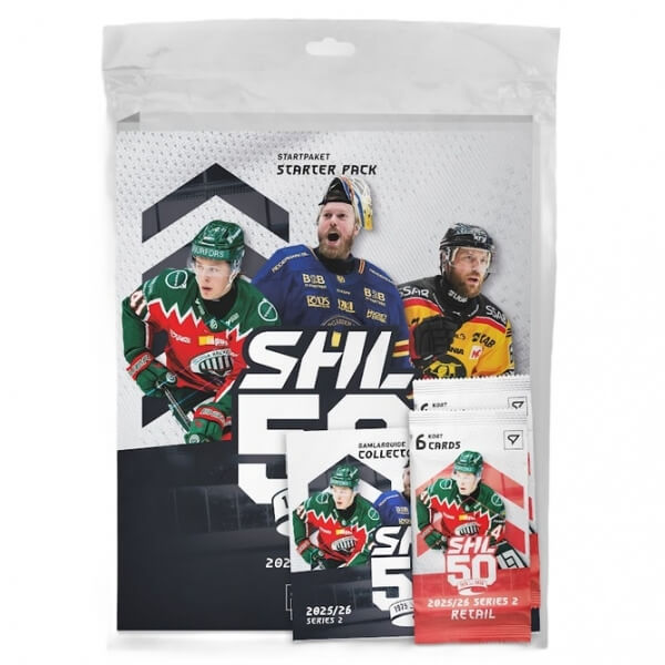 2025-2026 Svenska hockeyligan SHL 2. série Starter Pack - hokejové kartičky