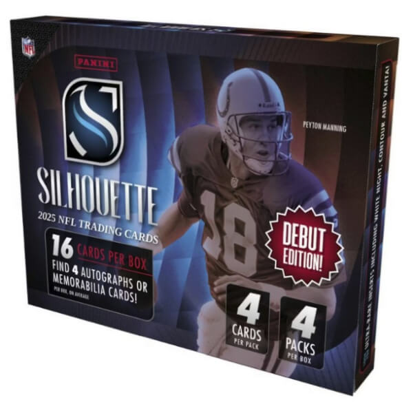2025 Panini Silhouette Football Hobby Box - karty amerického fotbalu