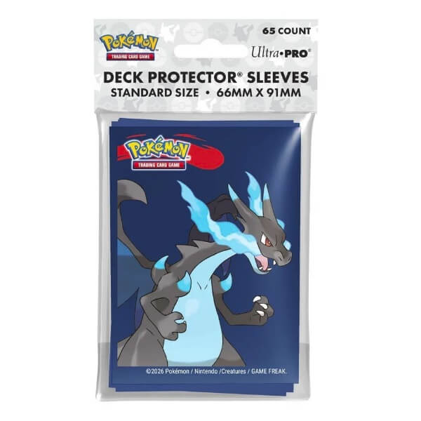 Pokémon obaly na karty Mega Charizard X - 65 ks