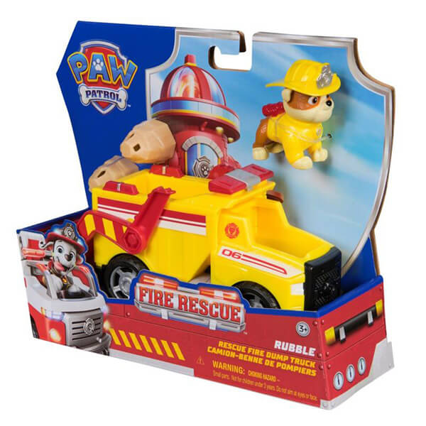 Tlapková patrola figurka Rubble s hasičským autem