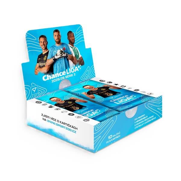 Fotbalové karty Chance liga 2025-2026 2. série Hobby box 