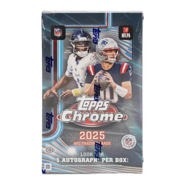 2025 Topps Chrome Football Hobby box - karty NFL