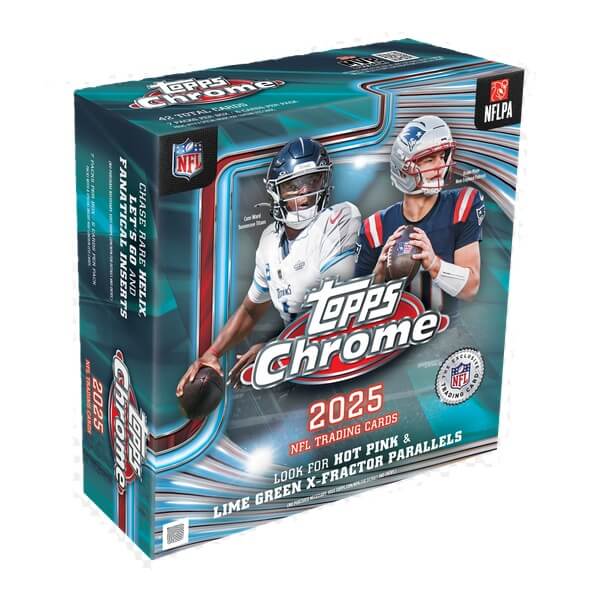 2025 Topps Chrome Football Mega box - karty NFL