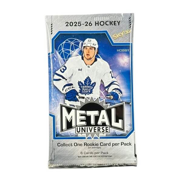 2025-2026 NHL UD Skybox Metal Universe Hockey Hobby balíček 