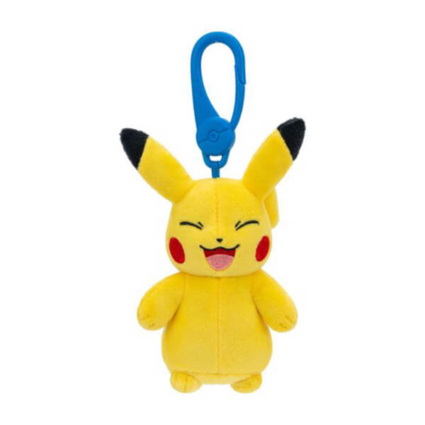 Pokémon přívěsek plyšový Pikachu se zavřenýma očima - clip on plush
