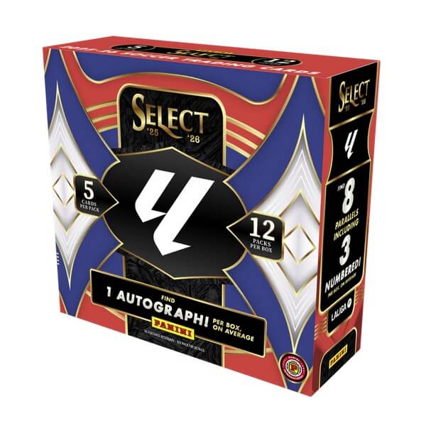 2025-2026 Panini Select La Liga Soccer Hobby International Box - fotbalové karty