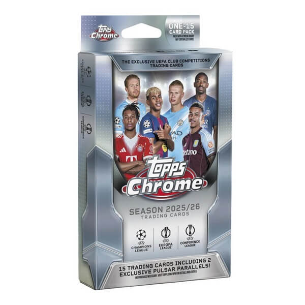 2025-2026 Topps Chrome UEFA Club Competitions Hanger Box