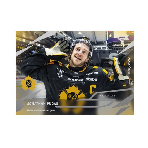 Hokejová karta Live švédská HL 2025-2026 - L-42 Jonathan Pudas