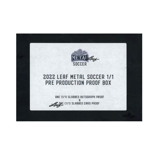 2022 Leaf Metal Soccer Pre-Production Proof Hobby Box - fotbalové karty