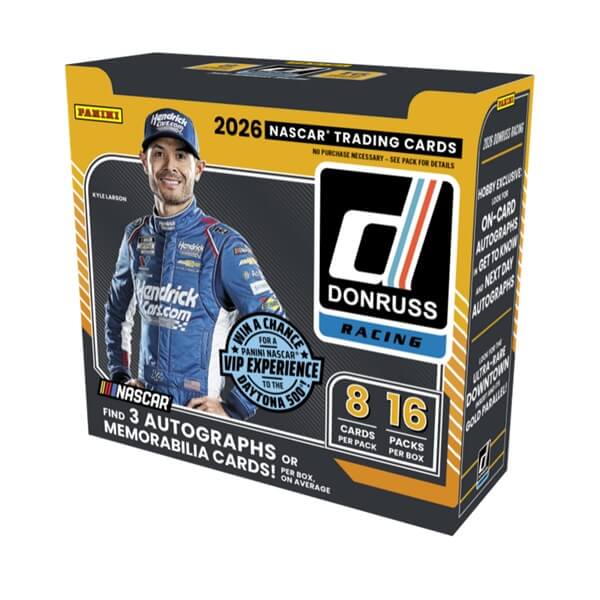 2026 Panini Donruss Racing Hobby Box - karty Nascar závodů