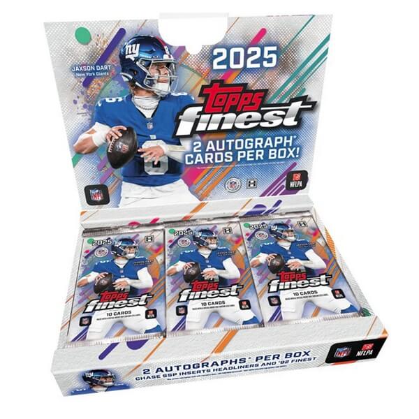 2025 Topps Finest Football Hobby Box - karty NFL