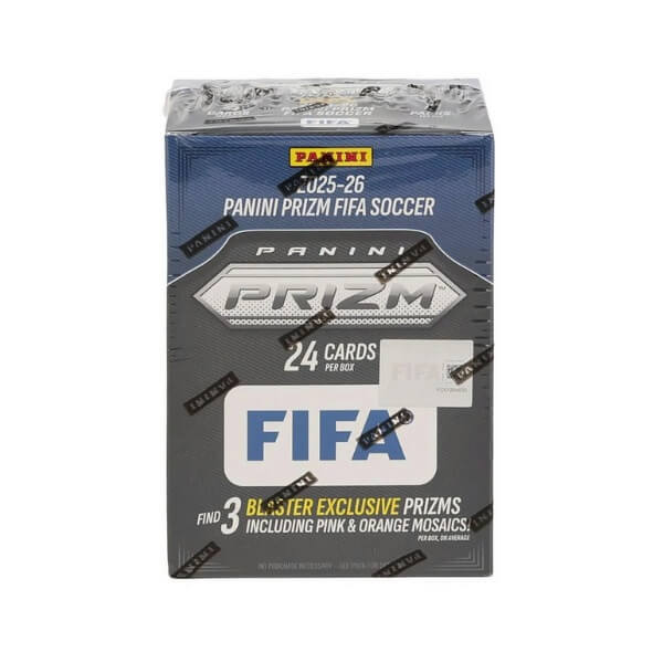 2025-2026 Panini Prizm FIFA Soccer Blaster Box - Pink and Orange - fotbalové karty